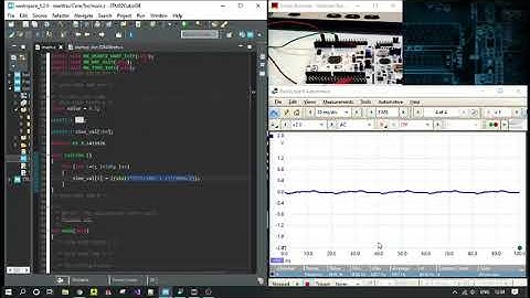 STM32 Sinewave using DAC 100Hz CubeIDE