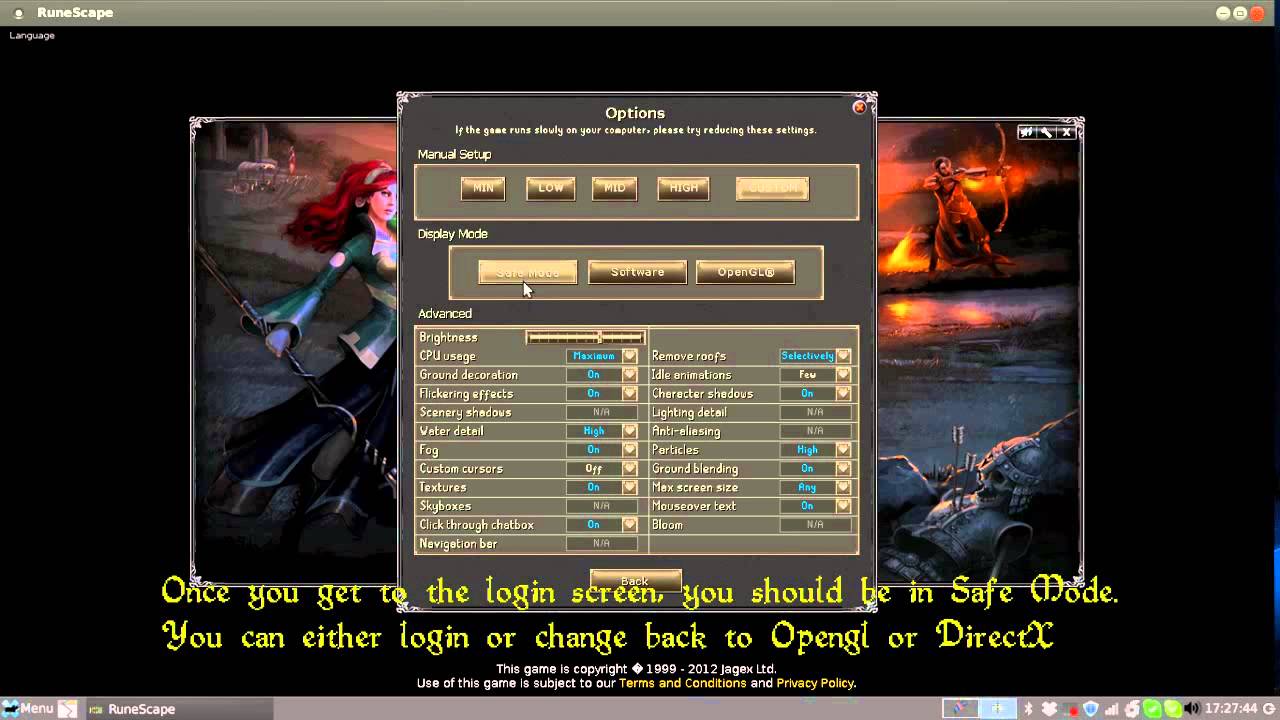 How to start RuneScape in Safe Mode (Any Operating System) YouTube