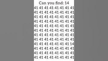Can you find 14 ? If you find comment, otherwise share.#finding #find #numbers #hidden #oddoneout