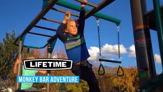 Famous 91028 Lifetime Monkey Bar Adventure Swing Set (Earthtone Color) Features Overview Profile