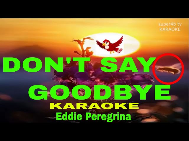 DON'T SAY GOODBYE  By Eddie Peregrina  KARAOKE Version (5-D Surround Sounds) class=