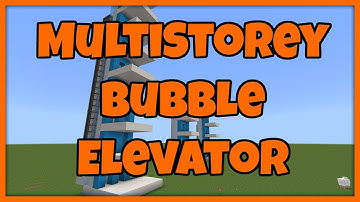 Multi floor Bubble Elevator Tutorial - Minecraft Bedrock Edition