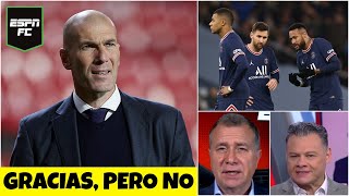 PSG La razón por la que Zinedine Zidane rechazó estar con Messi, Neymar y Mbappé en el PSG | ESPN FC
