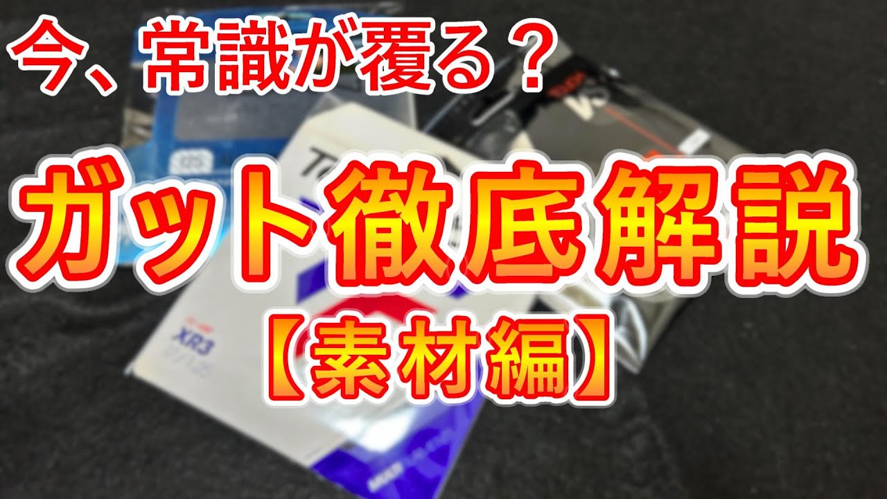 ガット徹底解説：素材編】 ポリ・ナチュラル・ナイロンの違いは 