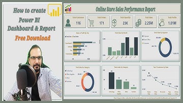 How to create  Power BI dashboards.    FREE DOWNLOAD.