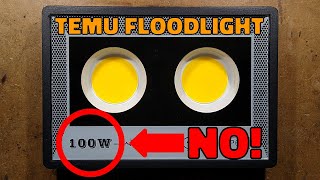 Temu 100W LED floodlight is exactly what you'd expect.....