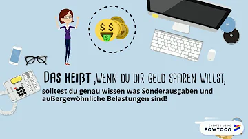 Was sind Sonderausgaben und was sind außergewöhnliche Belastungen?