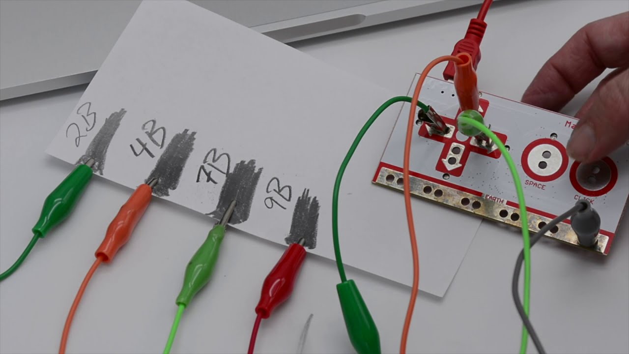 Pencil Lead Experiment for Online Makey Makey Class YouTube