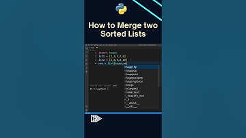How to Merge Two Sorted Lists and Create a Single Sorted List in Python ? #shorts