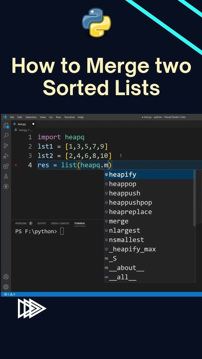 How to Merge Two Sorted Lists and Create a Single Sorted List in Python ...