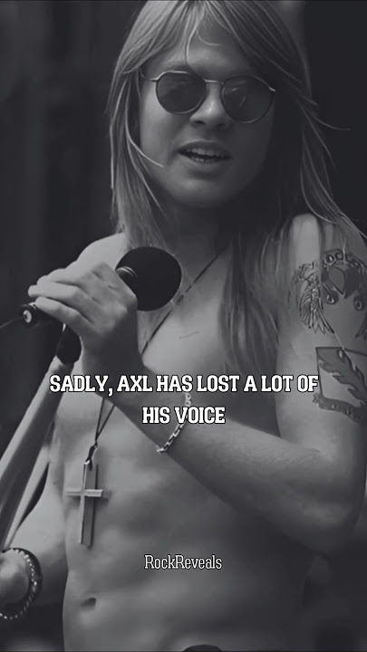 AXL ROSE LOST HIS VOICE!