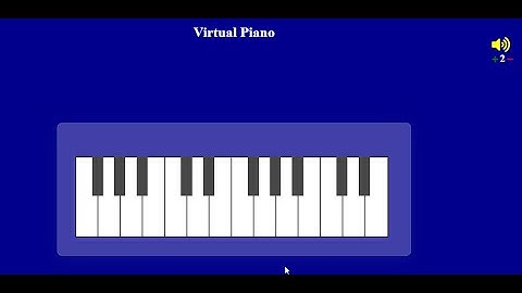 Virtual Piano in JavaScript