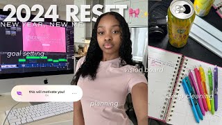 2024 NEW YEAR Reset With Me: Vision Board, Deep Cleaning, Organizing, Goal Setting, Etc