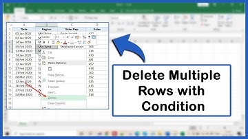 How To Delete Multiple Rows In Excel With Condition (Delete Rows in Excel Based on Condition)