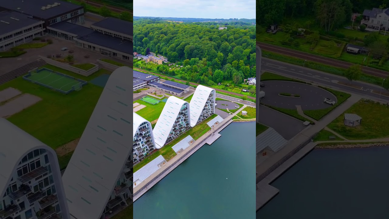 #drone #dji #vejle #denmark #thewave #bolgen #architecture