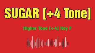 Video thumbnail of "Maroon 5 Sugar Karaoke 12 tones _ Higher tone +4 _ Key F"