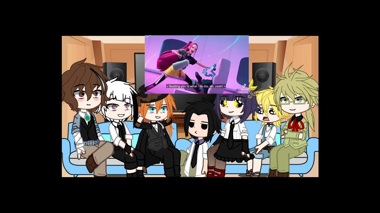 Bsd react to The trio as Huntrix||Kpdh||Uncanon?|| part 1||Character as is in the description||😋