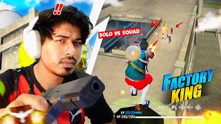 King Of Factory Fist Fight 🤯 Solo vs Squad Gameplay 23 Kills with AWM - Garena Free Fire #freefire screenshot 3