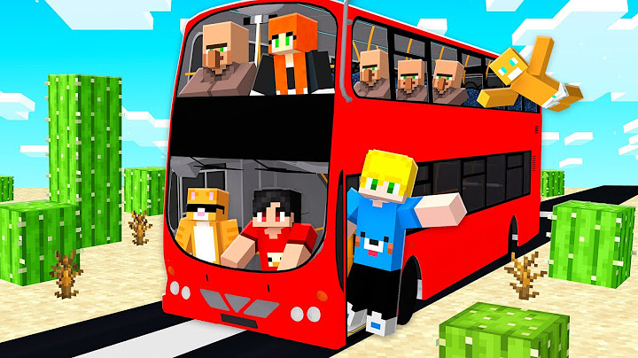 We took the Greatest Bus Trip in the Minecraft Desert!