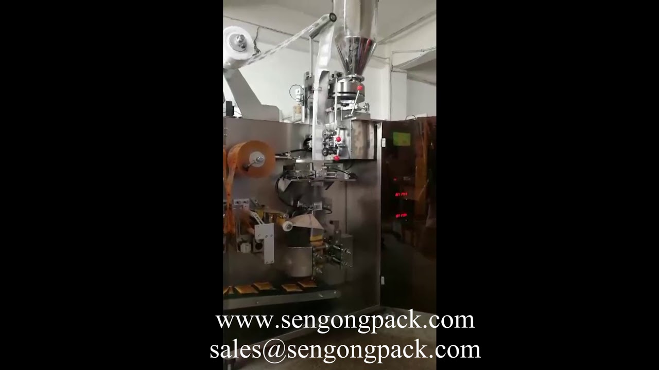 c19d，ultrasonic drip coffee inner and outer bag packing machine - YouTube