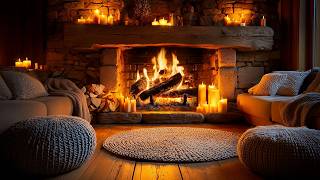 A Perfect Friday Night by the Fireplace. Soft Fire Crackles for Insomnia & Anxiety Relief (No Music) screenshot 3