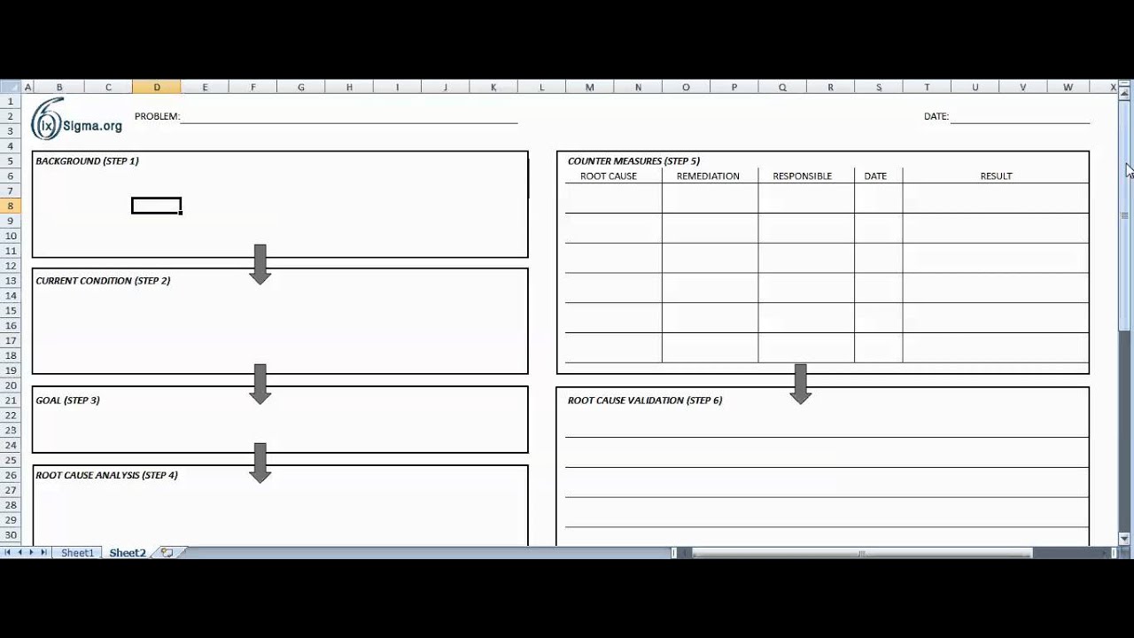 A20 Problem Solving With Regard To A3 Report Template