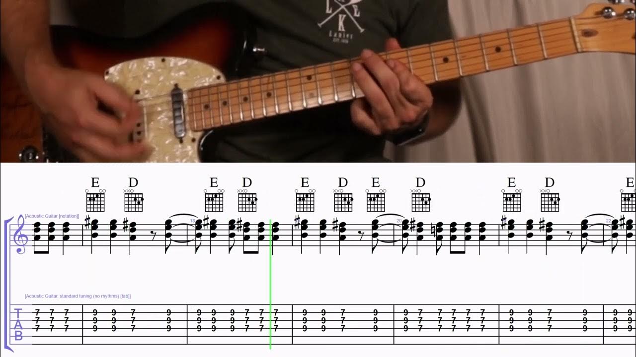 How to Play the Chords to Tequila by The Champs on Guitar with TAB