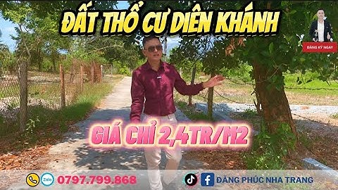 QUÁ ĐẸP ! Đất Thổ Cư Xã Suối Tiên, Huyện Diên Khánh Giá 2,4Tr/m2, Diện Tích 1000m2 Ngang 33 Mét