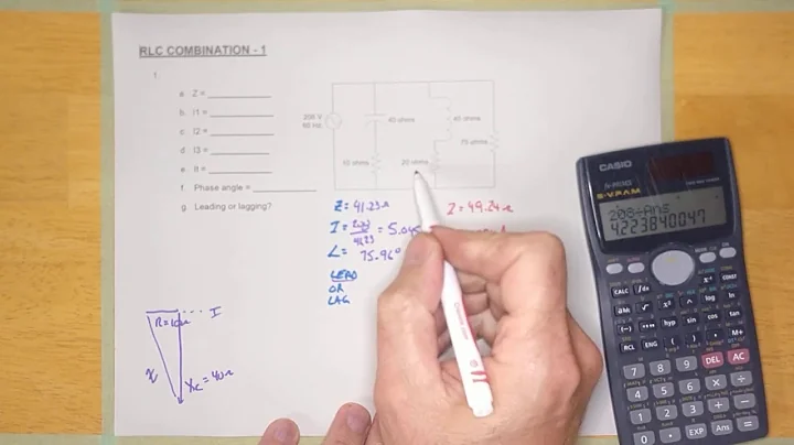 RLC Combination 1 - example from Unit 2, handout 3b question 1