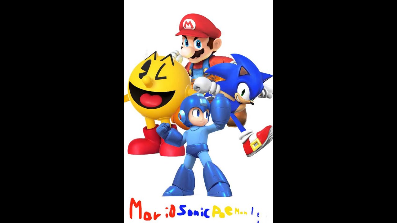 Mario Sonic Pacman Megaman.