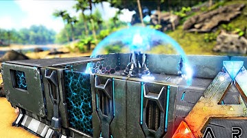 ARK Survival Evolved - HOW MUCH DAMAGE CAN A TEK SHIELD GENERATOR TAKE, NEW TEK ITEMS ( Gameplay )