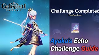 Ayaka's Echo Challenge Guide - Ayaka Envisaged Echoes Genshin Impact 6.4