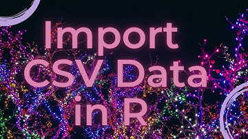 [R Beginners] Import CSV data files in R