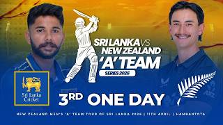 🔴 Live | 3rd One Day | New Zealand ‘A’ Team Tour of Sri Lanka 2026 | Sporty.lk
