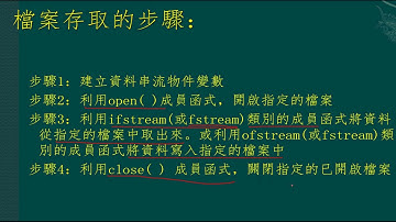 C++的 File IO fstream精要整理