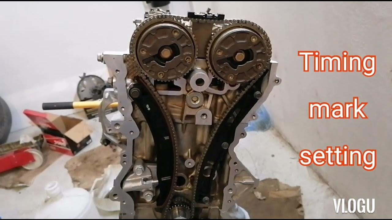 Chevy spark timing mark 1.4 liter engine - YouTube