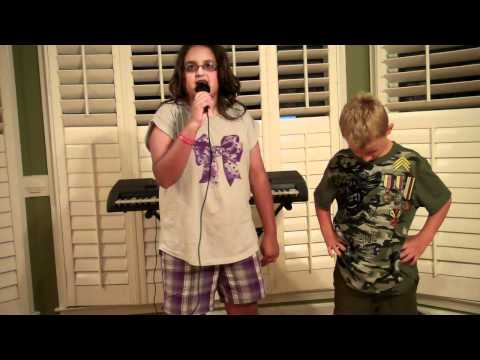 Sabrina and Mason singing Grenade - Bruno Mars