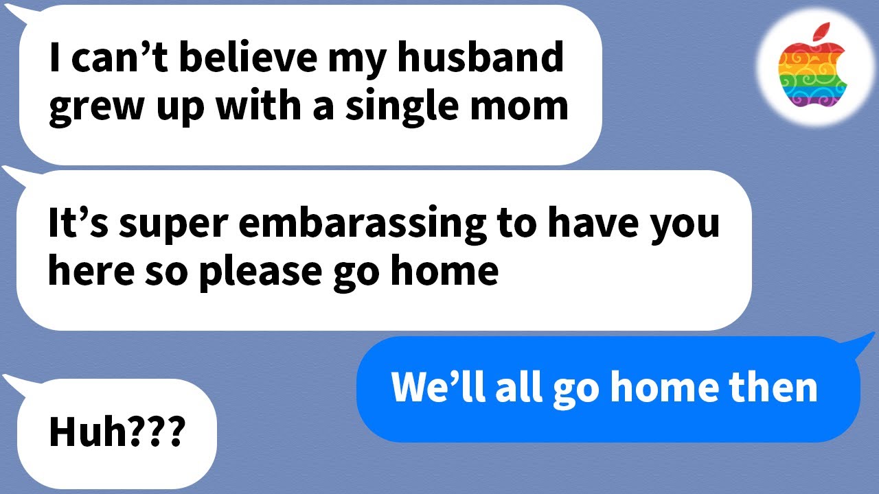 【Apple】 My son's wife made me go home from the wedding because I was a single mother