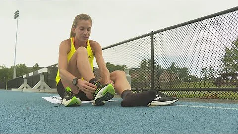 Standish native and professional runner Emily Durg...