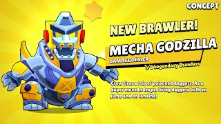 😍NEW BRAWLER MECHA GODZILLA IS HERE!!!🎁|FREE GIFTS Brawl Stars/CONCEPT