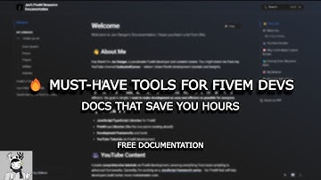 Documentation Showcase - What I actually do in FiveM Development