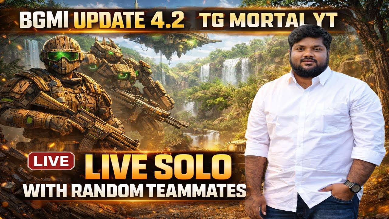 🔴 LIVE BGMI 4.2 UPDATE 😍 PRIMEWOOD GENESIS EVENT | SOLO WITH RANDOM TEAMMATES 🔥