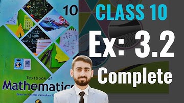 Federal  Board Class 10 Math Exercise 3.2 | #class10mathunit3