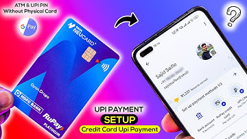 HDFC Tata Neu Rupay Credit Card ATM Pin & GPay Setup without Physical Card