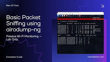 Packet Sniffing with airodump-ng — Passive Wi-Fi Monitoring (Ethical / Lab Only)