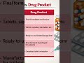 overview to drug product #pharmacy #pharmcist #pharmeasylearn