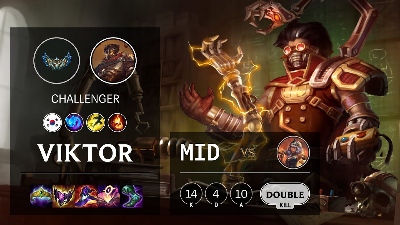 Viktor Mid vs Qiyana - KR Challenger Patch 12.1