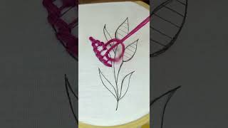Nice design of flowers embroidery #embroidery #stitching #flowers