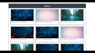 How to create a simple image gallery in bootstrap ☑