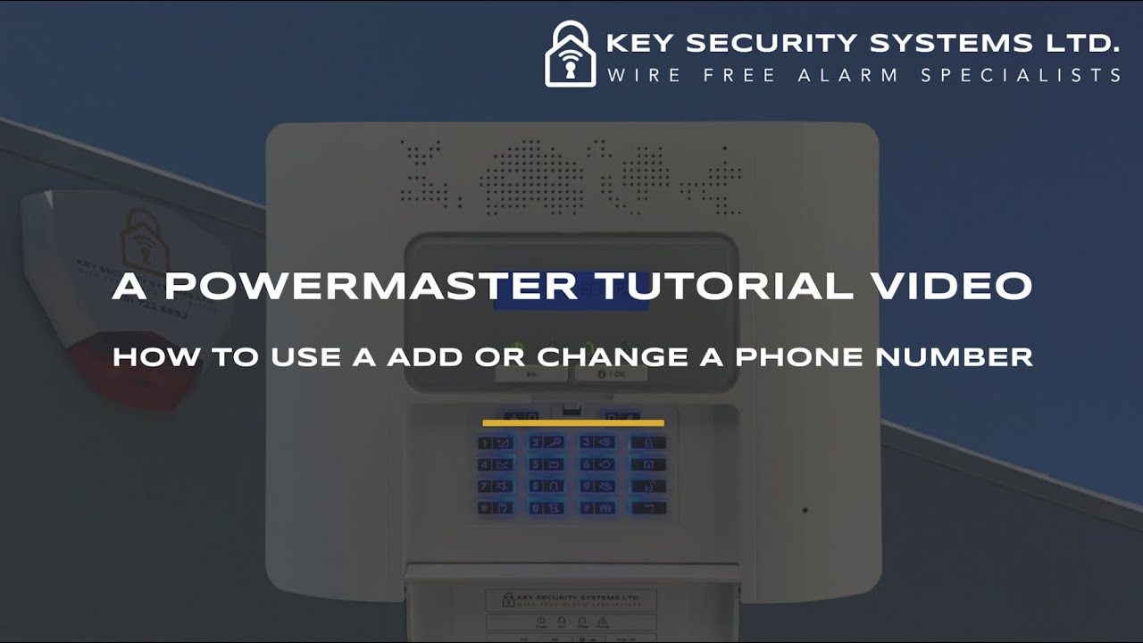 How To Change The Phone Numbers On The System Visonic PowerMaster 30